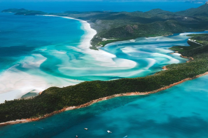 Beautiful Hill Inlet Whitehaven Beach with Lady Enid Sailing Tours