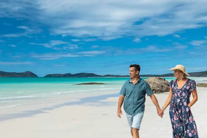 Lady Enid elegant adults only sailing your to Whitehaven Beach is very romantic